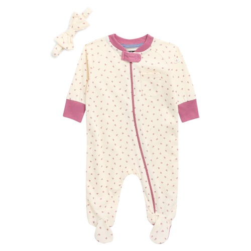 Zip Footie & Headband Set