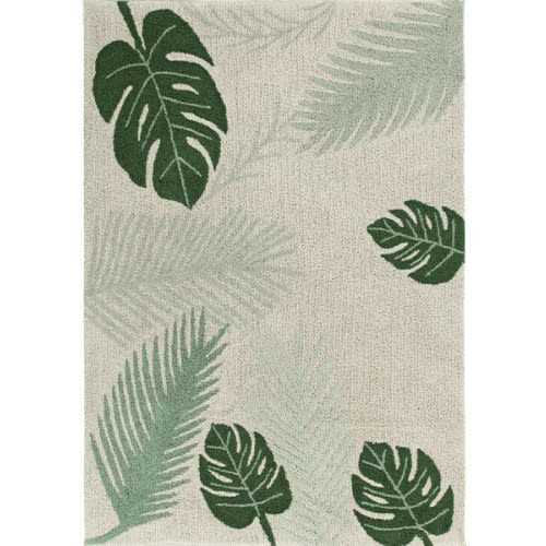 WASHABLE RUG TROPICAL GREEN