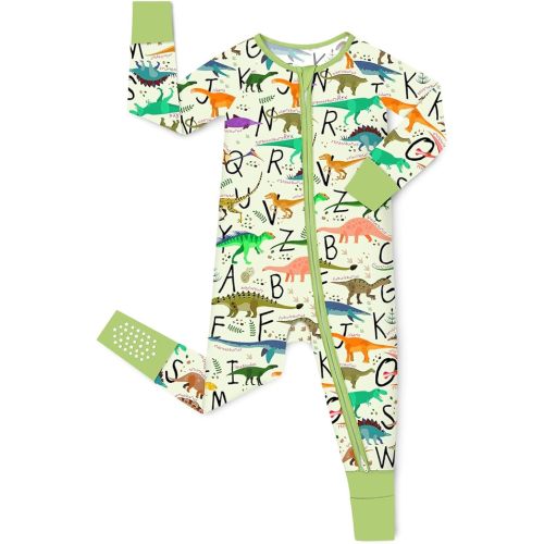 Bamboo Viscose Baby Convertible Footie Pajama, Zipper Pajamas for Baby Boys & Girls, Sleep & Play Footed
