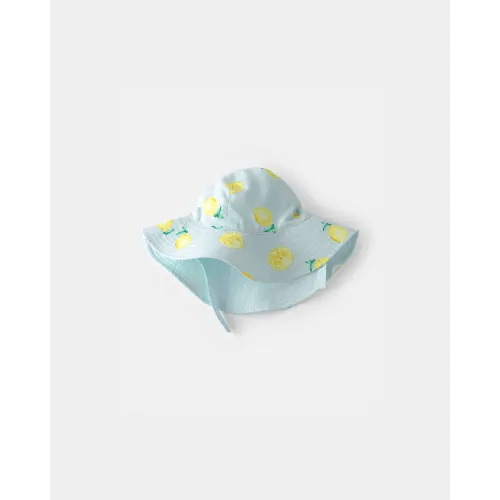Baby Girl Reversible Lemon Swim Hat - Blue | Carter's