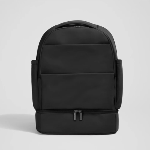 The Double Diaper Backpack in Jet Black