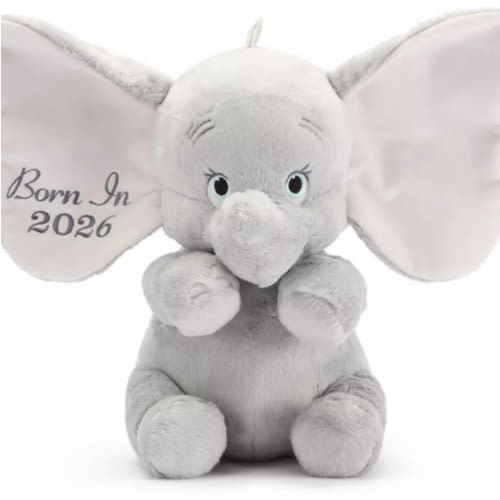 Dumbo ''Born in 2026'' Plush for Baby – 11'' | Disney Store