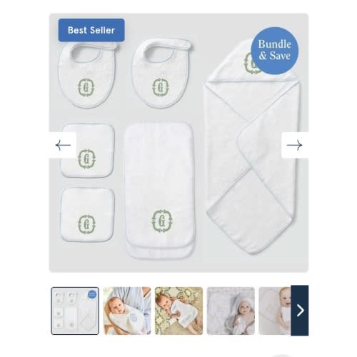 Baby Hooded Towel -7 piece set bundle