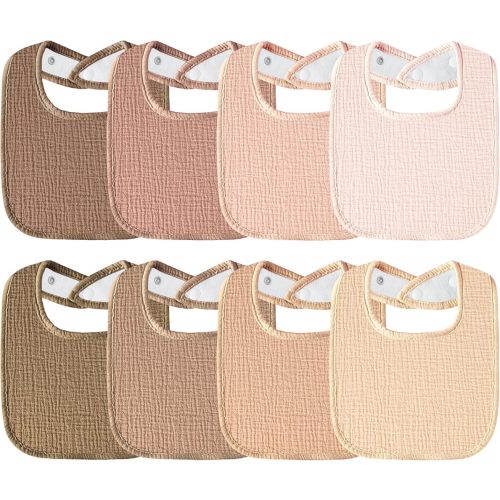 Muslin Baby Bibs Cotton Baby Drool Bandana Bibs for Baby Girls Boys Infant Newborn Toddler Drooling and Teething