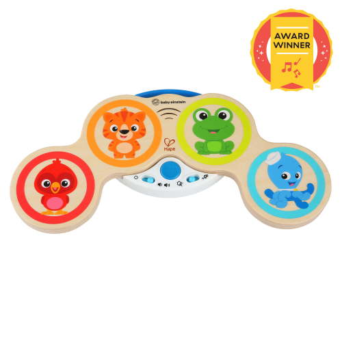 Baby Einstein Magic Touch Drums Wooden Musical Baby Toy, Unisex, Ages 6 months+
