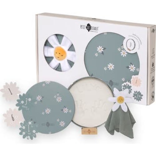 Birth Gift Set - Baby Handprint Kit, Comforter & Milestone Cards | Baby Shower Gift
