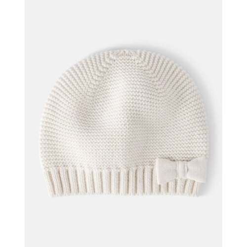 Baby Girl Knit Beanie - Cream - OshKosh B'gosh | Carter's