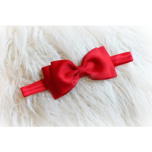 Baby Red Bow Headband. Baby Bow Headband. Red Headband. Baby Headband. Newborn Headband. Girl Headband. Snow White Bow Headband.