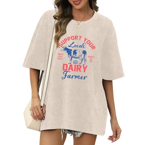 Breastfeeding Shirts for Women Zipper Maternity Nursing Shirt Postpartum Friendly Funny Oversized Graphic Tees