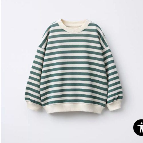 STRIPED SWEATSHIRT - Light green | ZARA United States