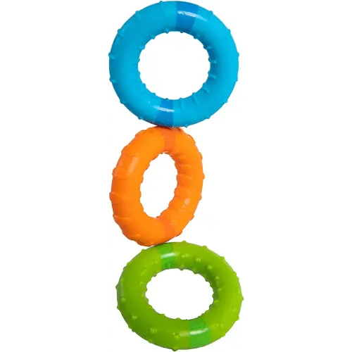 Fat Brain Toys Silly Rings - Three Magnetic Sensory Rings for Babies & Toddlers