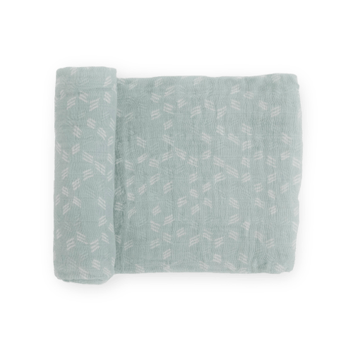Cotton Muslin Swaddle Blanket - Misty Field