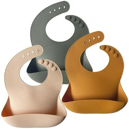 Moonkie Silicone Bibs Set Of 3