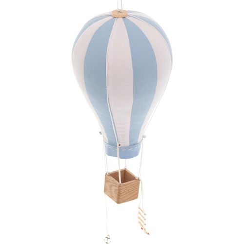 Hanging Textile Baby Blue Hot Air Balloon Kid Nursery Children Room Decor Baby Shower Gift Large 12 in