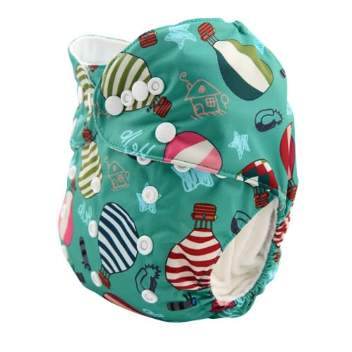 1 ALVABABY All In One Diaper with Pocket Sewn-in one 4-layer Bamboo&Microfiber Insert AO-H021 [AO-H021] - $6.89 :