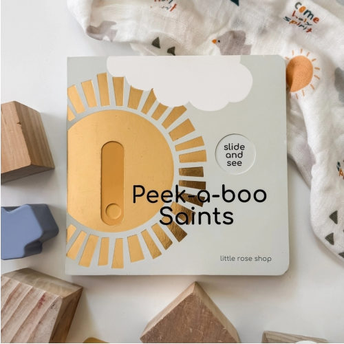 Saints Peek-a-Boo Catholic Board Book for Kids
