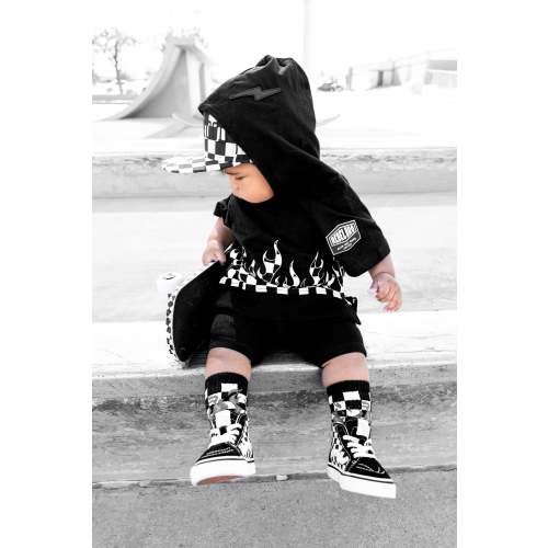 Short Sleeve Hoodie in Harley