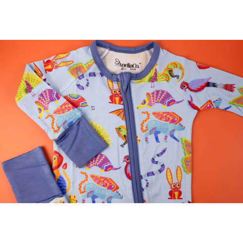 Blue Alebrije Bamboo Pajamas – Anelia Co.