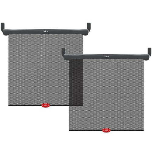 Munchkin® Brica® White Hot® Sun Safety™ Car Window Baby Roller Shade, 2 Pack, Black, Unisex