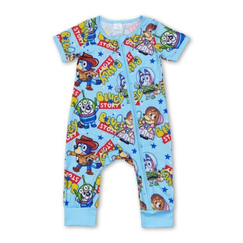 Wholesale Mermaid Bamboo Zippy Romper Baby Girl Pajamas PJs Beach for your store - Faire