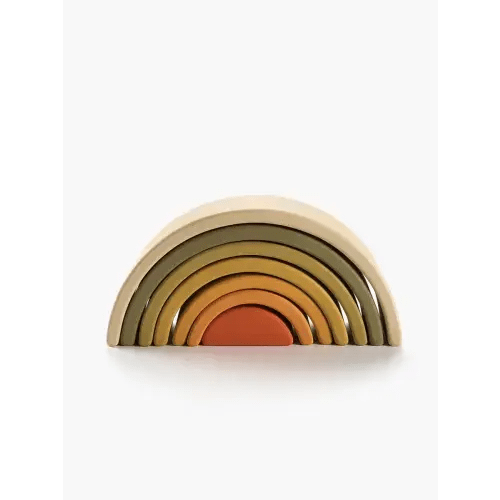Wooden Mini Rainbow Stacker