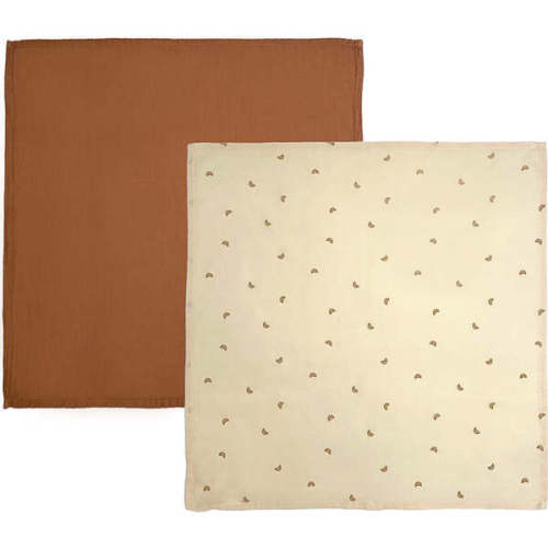 Yummy Muslin, Vanilla & Amber (Pack Of 2) - Oyoy | Maisonette
