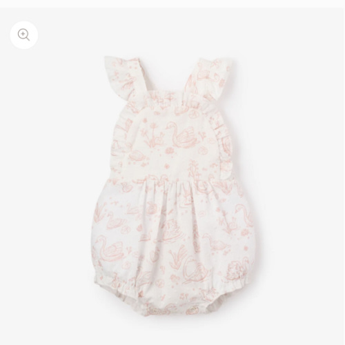Swan Toile Swiss Dot Sunsuit