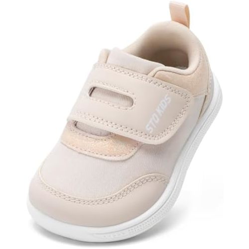 Toddler Wide Toe Box Barefoot Shoes Boys Girls, Baby First Walking Sneakers