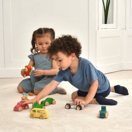 Avenlur Wooden Car Toy set - 10 Piece Set
