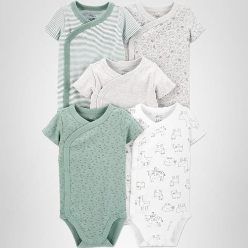 Simple Joys by Carter's Unisex Baby 5-pack Side Snap Short-sleeve Bodysuit