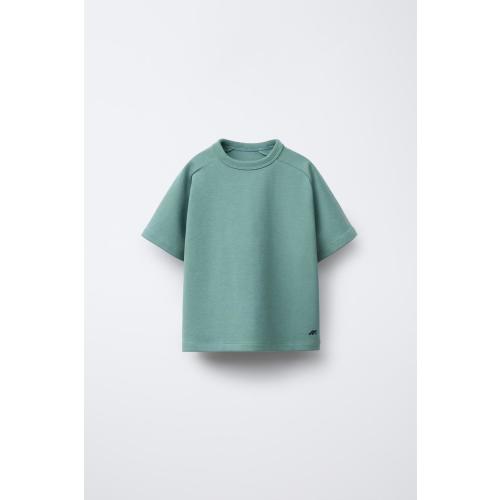 INTERLOCK LOGO T-SHIRT - Blue / Green | ZARA United States