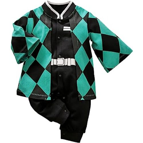Newborn Baby Jumpsuit Long Sleeve Cute Cartoon Anime Jumpsuit Toddler Cosplay Clothes Jumpsuit Set