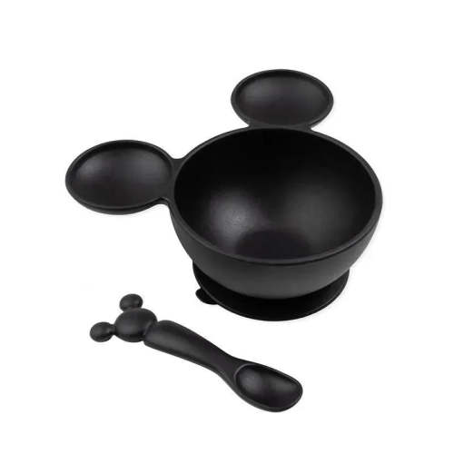 Bumkins- Disney Silicone First Feeding Set - Black