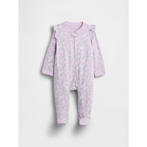 Baby Organic Cotton Footed Zip One-Piece