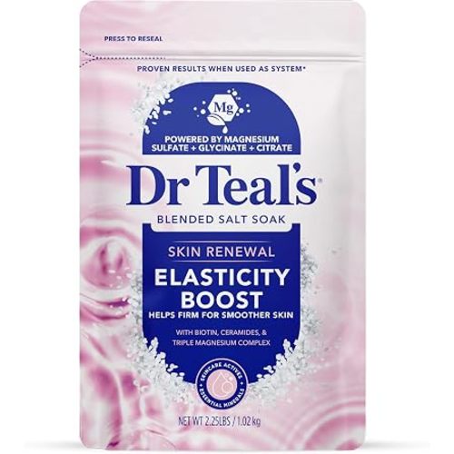 Dr Teal's Skin Renewal Elasticity Boost Blended Salt Soak, 2.25 lb