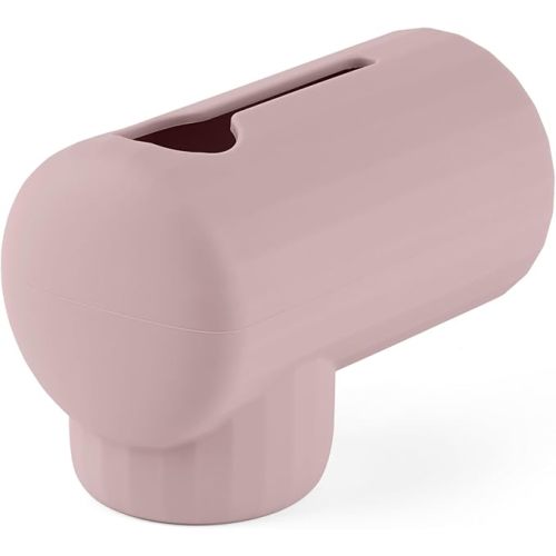 Bath Spout Cover, Soft Silicone Bathtub Faucet Cover Safety Universal Fit (Blush)