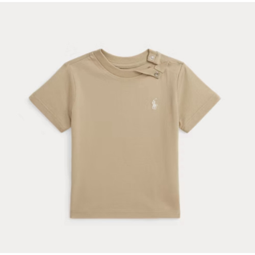 Baby Boy 9M Tan Cotton Jersey Crewneck Tee | Ralph Lauren