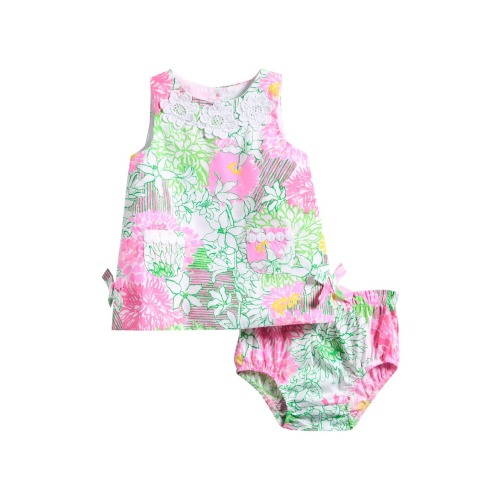 Baby Lilly Floral Cotton Shift Dress & Bloomers
