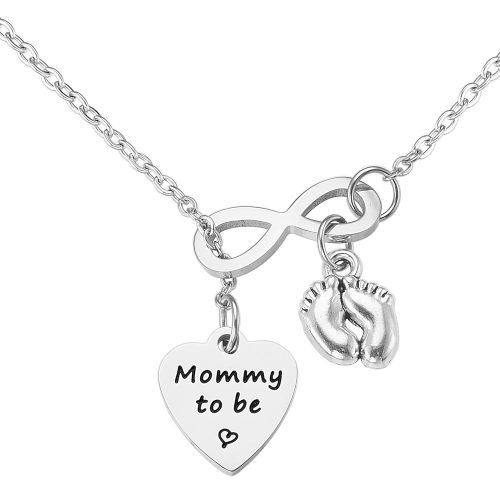 HUTIMY New Mother Necklace Gifts For Mommy To Be Gifts Necklaces For 2nd 1st Time Mom Women Her Expectant Mother Mommy To Be Necklace