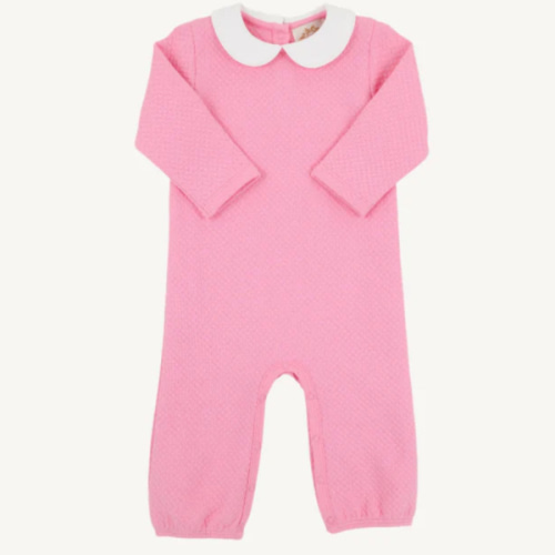 Poppy Dell Playsuit - Hamptons Hot Pink with Worth Avenue White