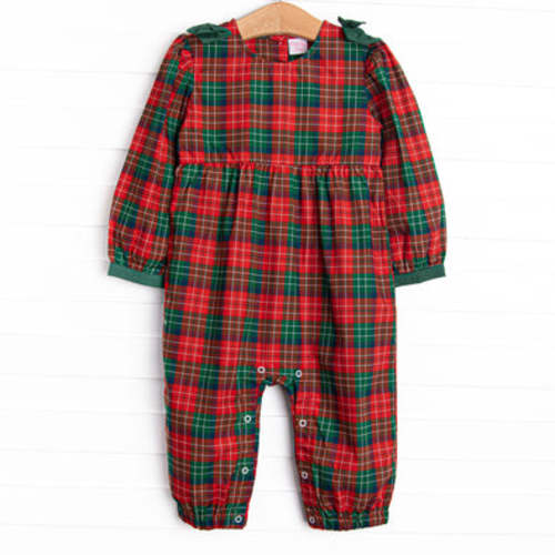 Christmas Cheer Romper, Red Plaid – Stitchy Fish