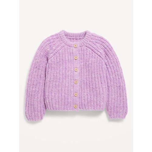 Button-Front Cardigan Sweater for Toddler Girls