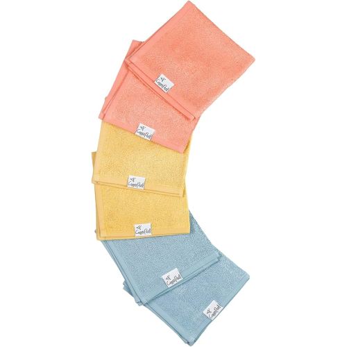 Copper Pearl 6 Ultra Soft Baby Bath Washcloths Premium Large Soft Piper 11" x 11" Towels