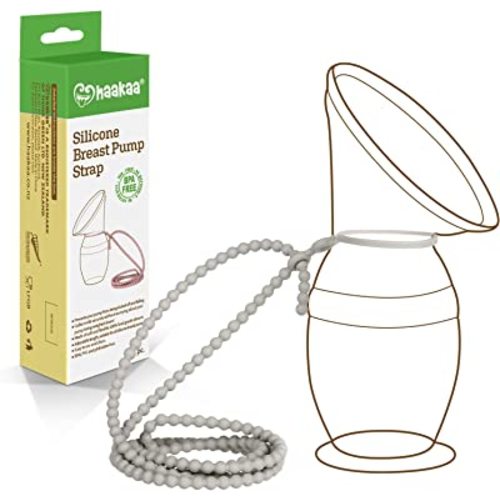 haakaa Silicone Strap for haakaa Gen.1/2/3 Manual Breast Pump Silicone Breast Pump Strap | Color: SUVA Grey