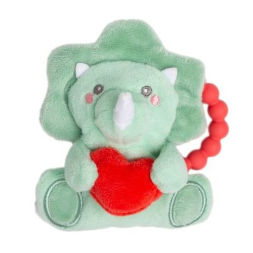 Pearhead Valentine Dino Crinkle Teether