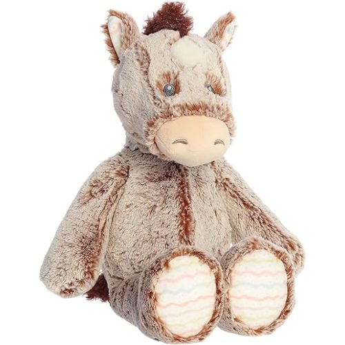 Aurora® Adorable Cuddlers™ Promise Pony™ Baby Stuffed Animal - Security and Sleep Aid for Kids and Babies - Perfect for Baby Showers and Nursery Decorations - Brown 15 Inches