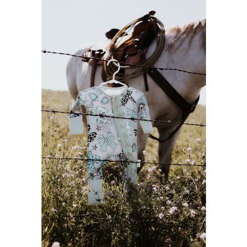 Turquoise Bows – Boots & Bows Baby Co