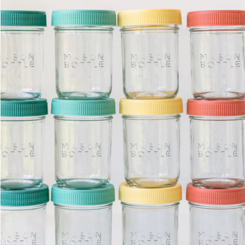 Breastmilk Storage Jar Set – Mason Bottle
