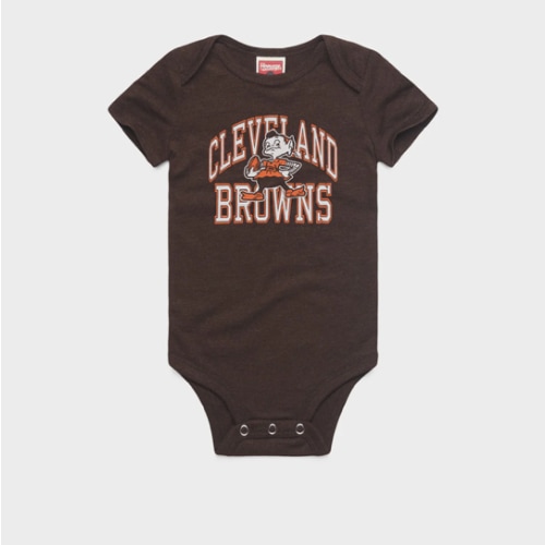 Cleveland Browns Arch Baby One Piece | Retro NFL Baby One Piece – HOMAGE
