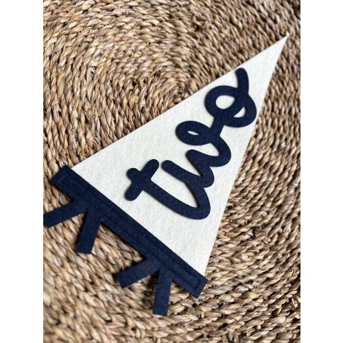 Felt Baby Milestone Pennant, Newborn Photo Prop, Baby Shower Gift